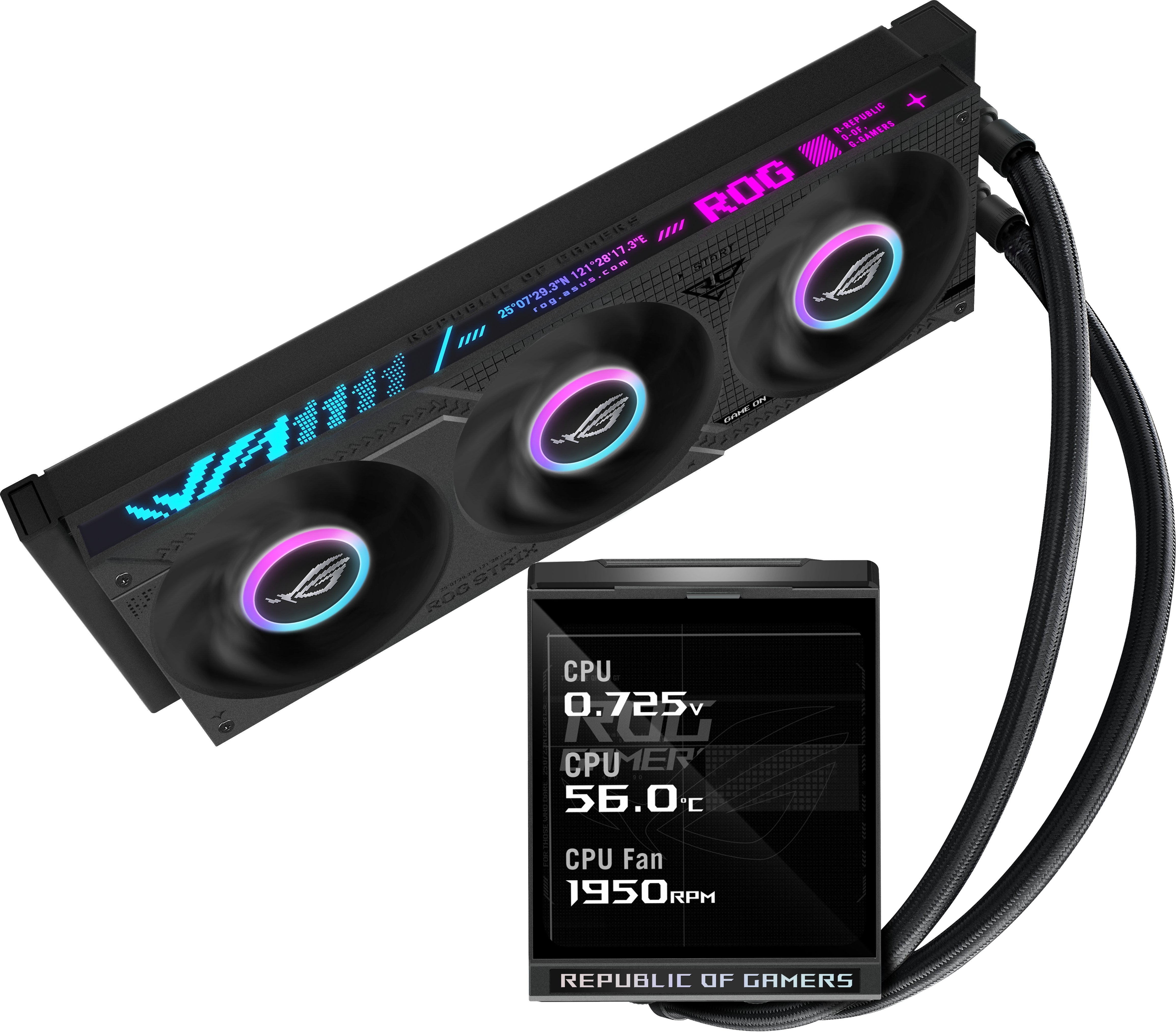 Refrigeración Liquida Cpu  Asus Rog Mrix Lc Iv 360 Argb Lcd Negro
