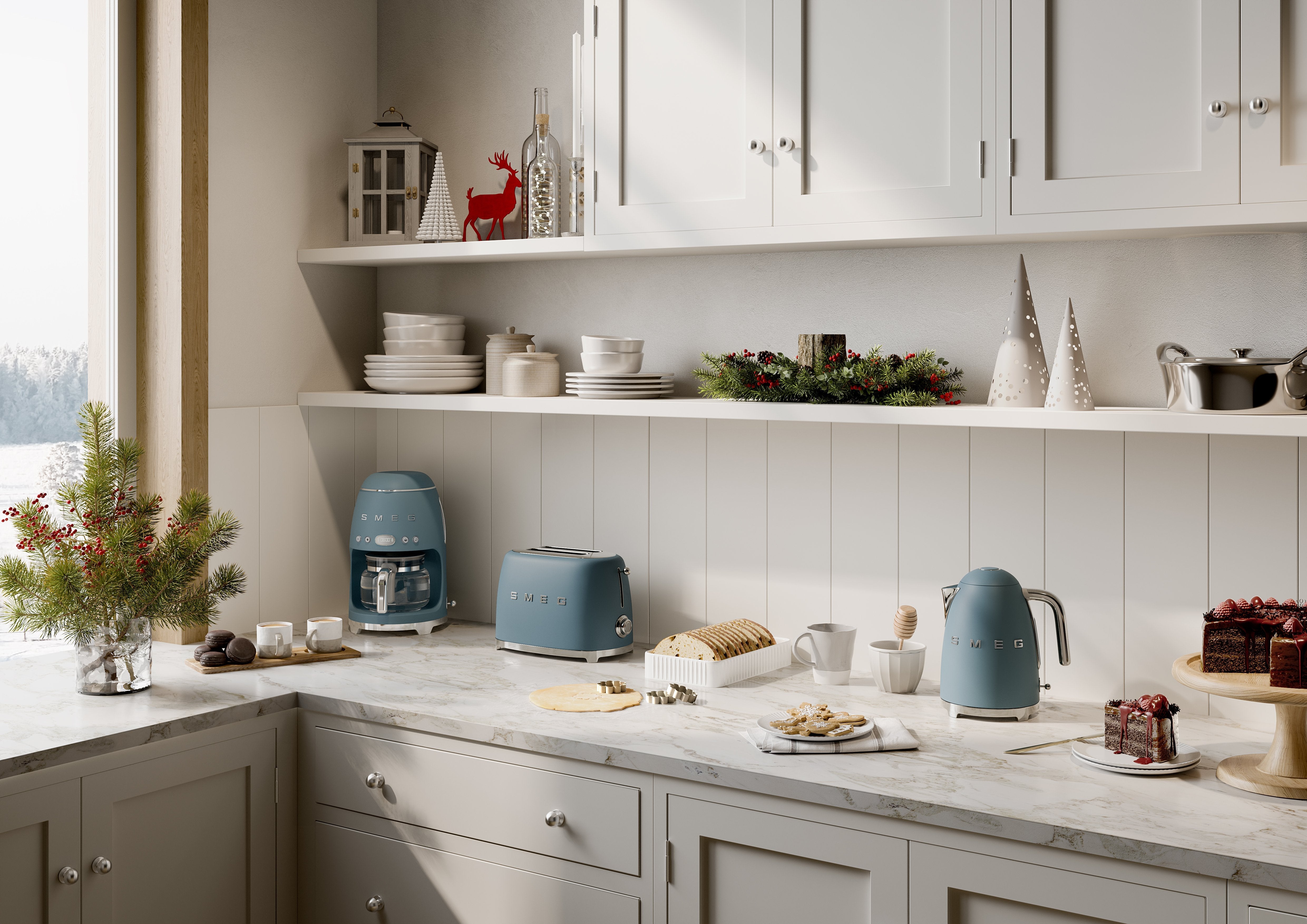 Hervidor Smeg 50´Style Tormenta Azul Klf03sbmeu