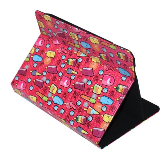 Silverht Cool Ice Pop Funda Universal Estampada Roja Para Tablets De 9" A 11"