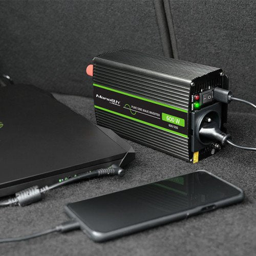 Qoltec 51936 Pure Sine Wave Inverter Monolith 300w 600w 24v To 230v