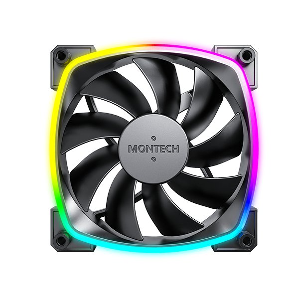 Montech Ax120 Pwm Argb Ventilador - 120mm, Negro