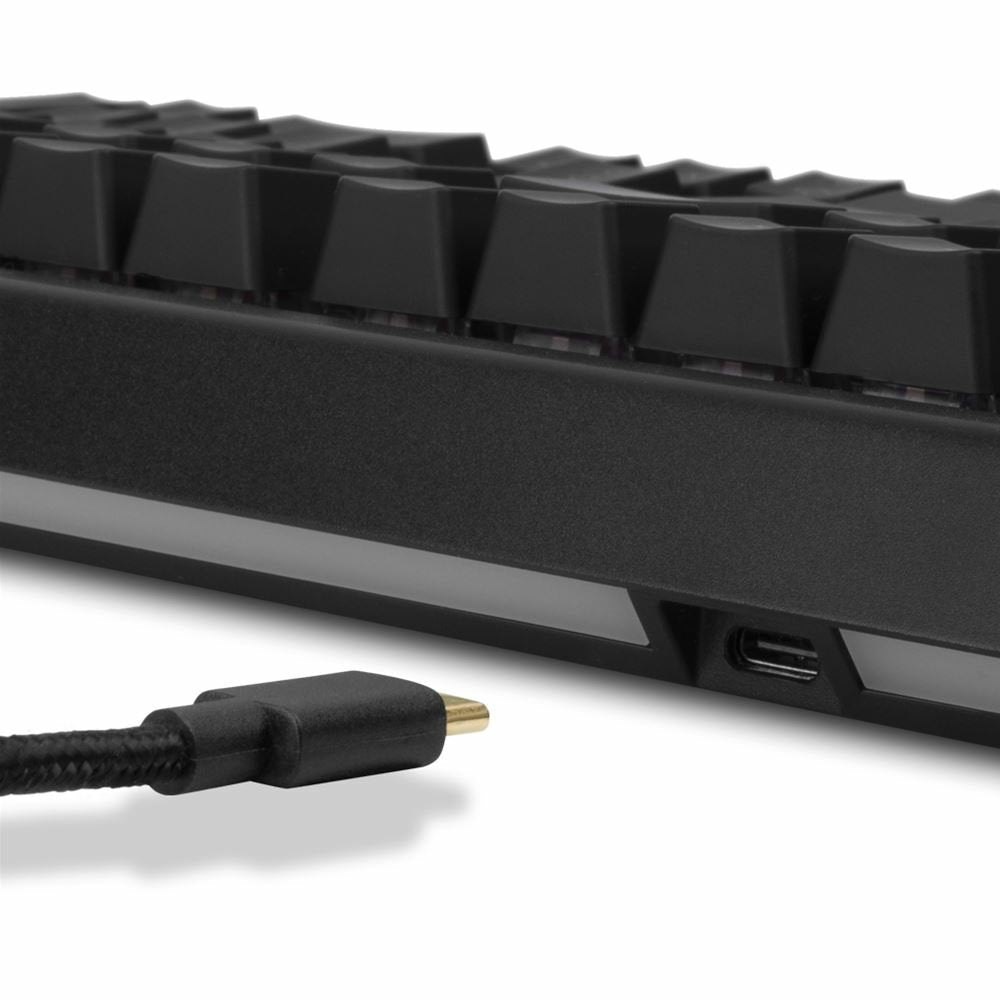 Sharkoon Skiller Sgk40, Teclado Para Juegos Negro, Diseño De, Huano Red 4044951040100