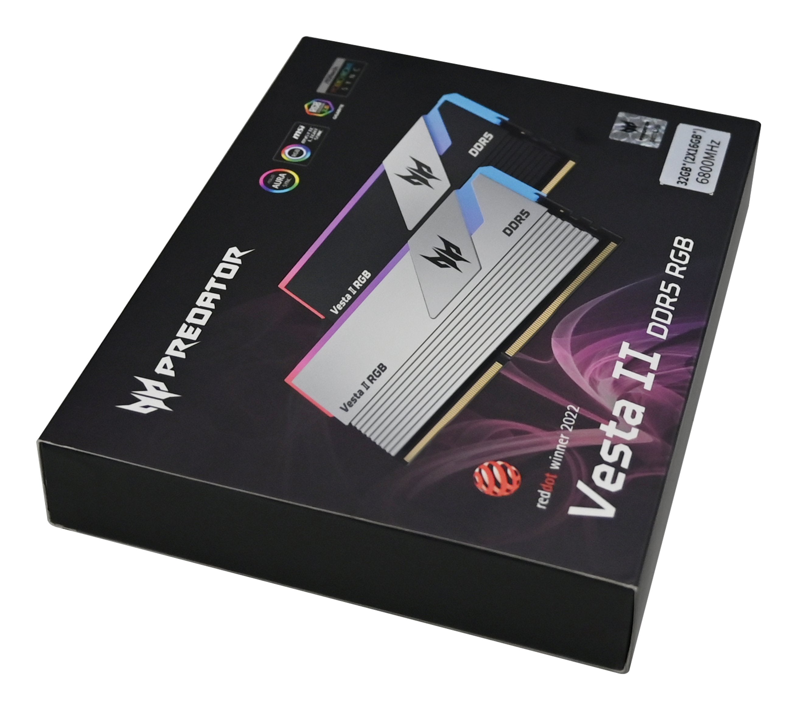 EAN 6955914619593 - Predator VESTA2-64GB-6000-2R8-V4 módulo de memoria 2 x 32 GB DDR5 6000 MT/s 288-pin DIMM imagen 7