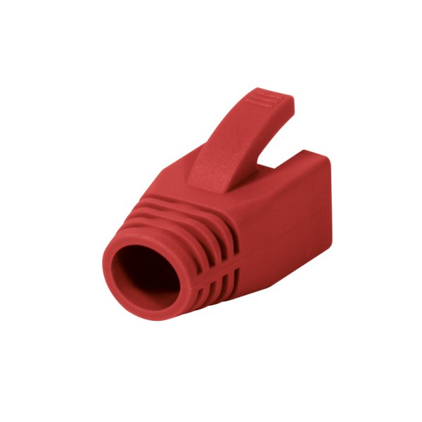 Logilink - Strain Relief Boot 8.0 Mm For Cat.6 Rj45 Plugs, Red
