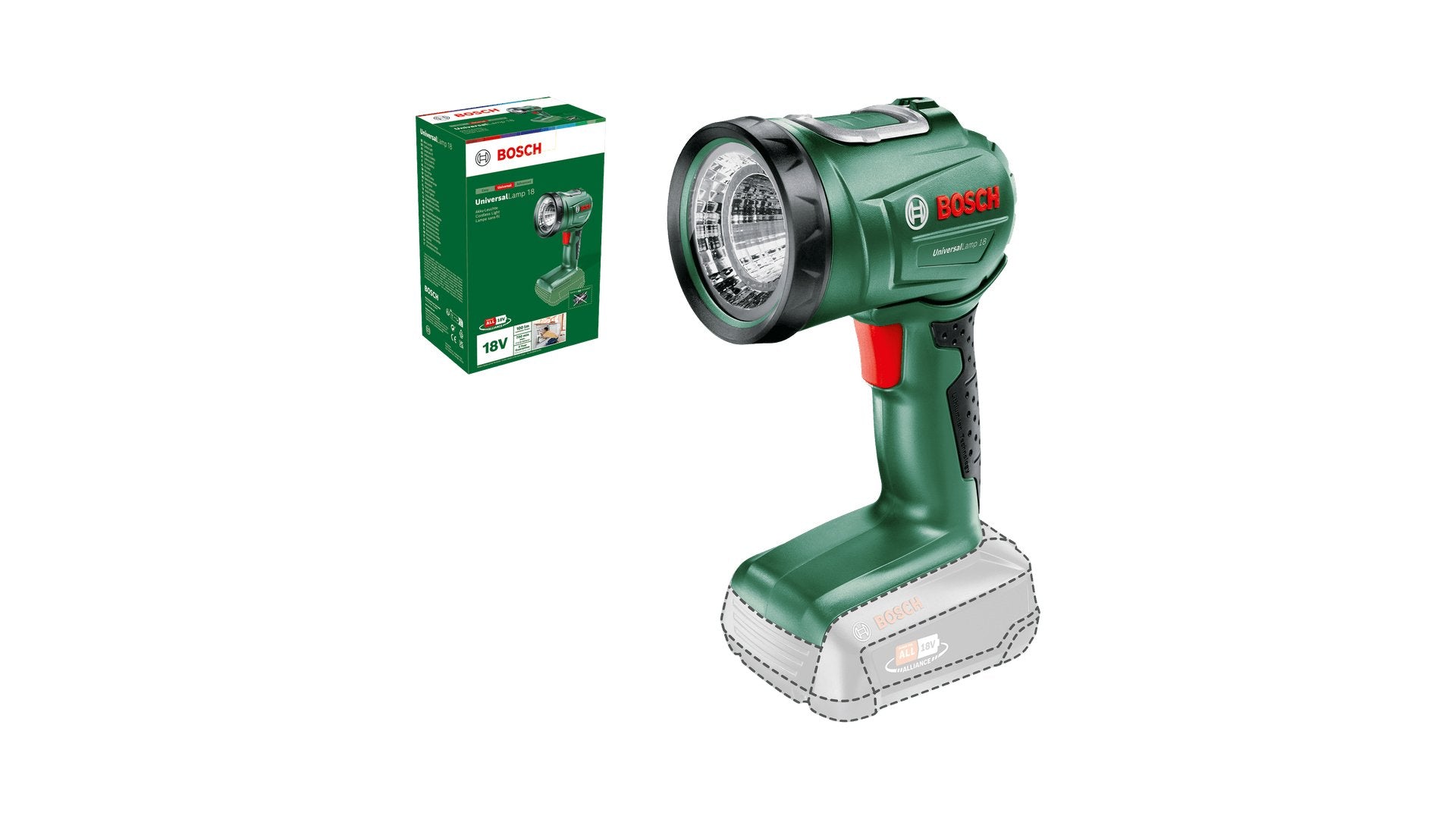 EAN 3165140893121 - Bosch UniversalLamp 18 Negro, Verde LED imagen 2