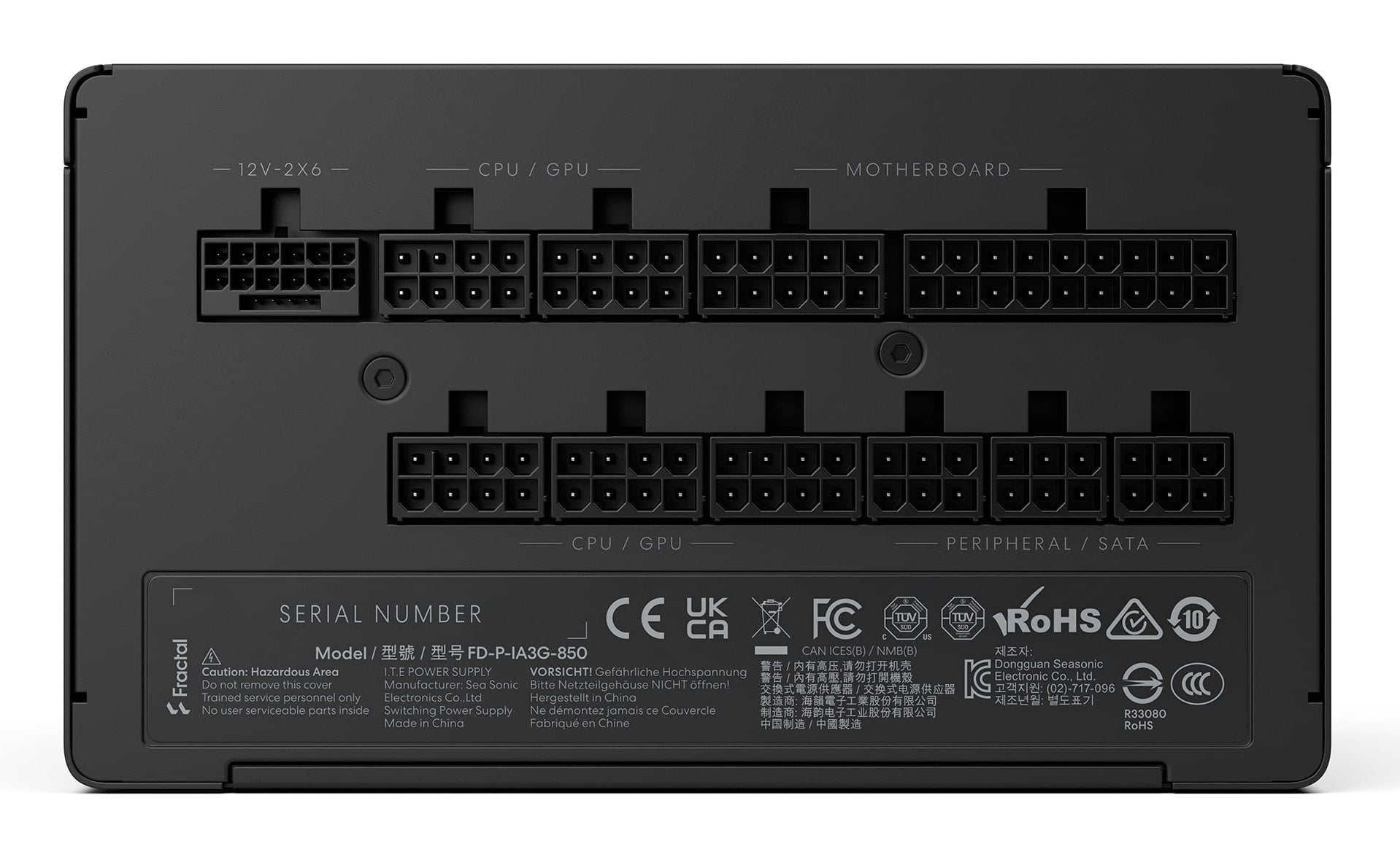 EAN 7340172710264 - Fractal Design Ion 3 Gold 850W unidad de fuente de alimentación 24-pin ATX ATX Negro imagen 5