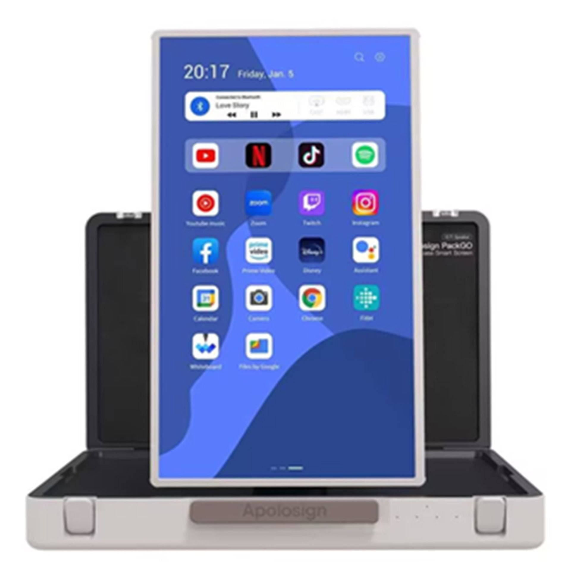 Allnet Presentation Suitcase High Performance Display 27 Zoll, Android 12, Rk3588, Hdmi In, Koffer