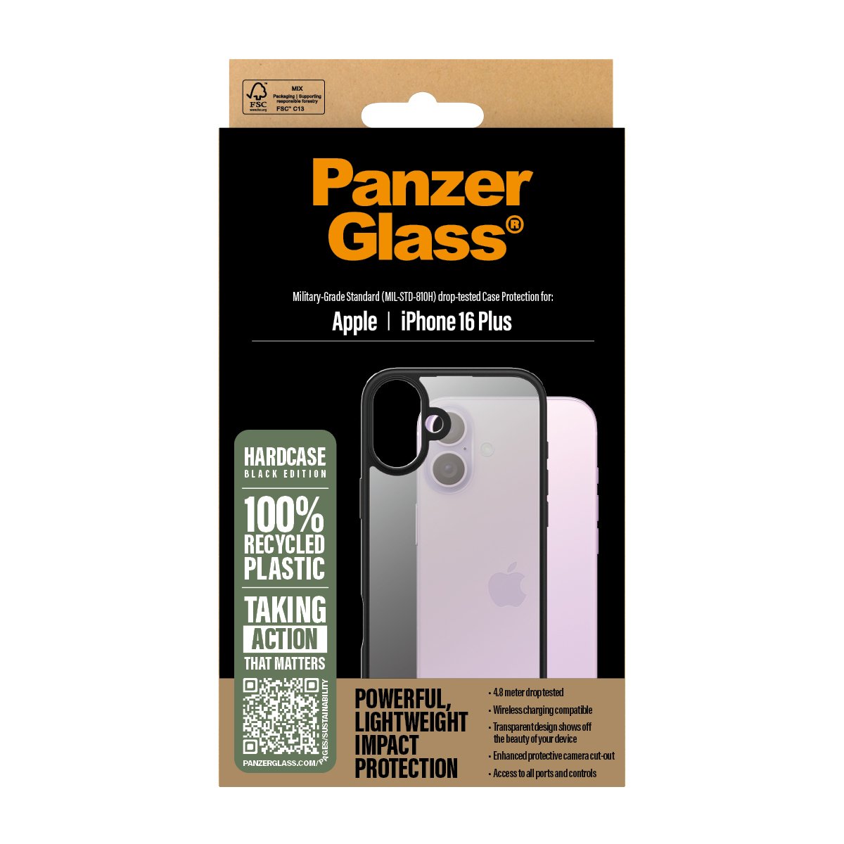 EAN 5715685003202 - PanzerGlass ® HardCase Transparent iPhone 16 Plus funda para teléfono móvil Transparente imagen 3