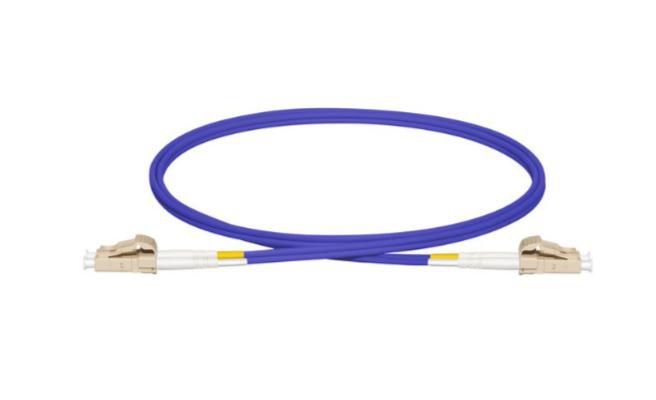 Lanview Lc-Lc Multimode Fibre Cable Cable De Fibra Optica 10 M 2x Lc Om4 Beige, Púrpura, Blanco, Amarillo
