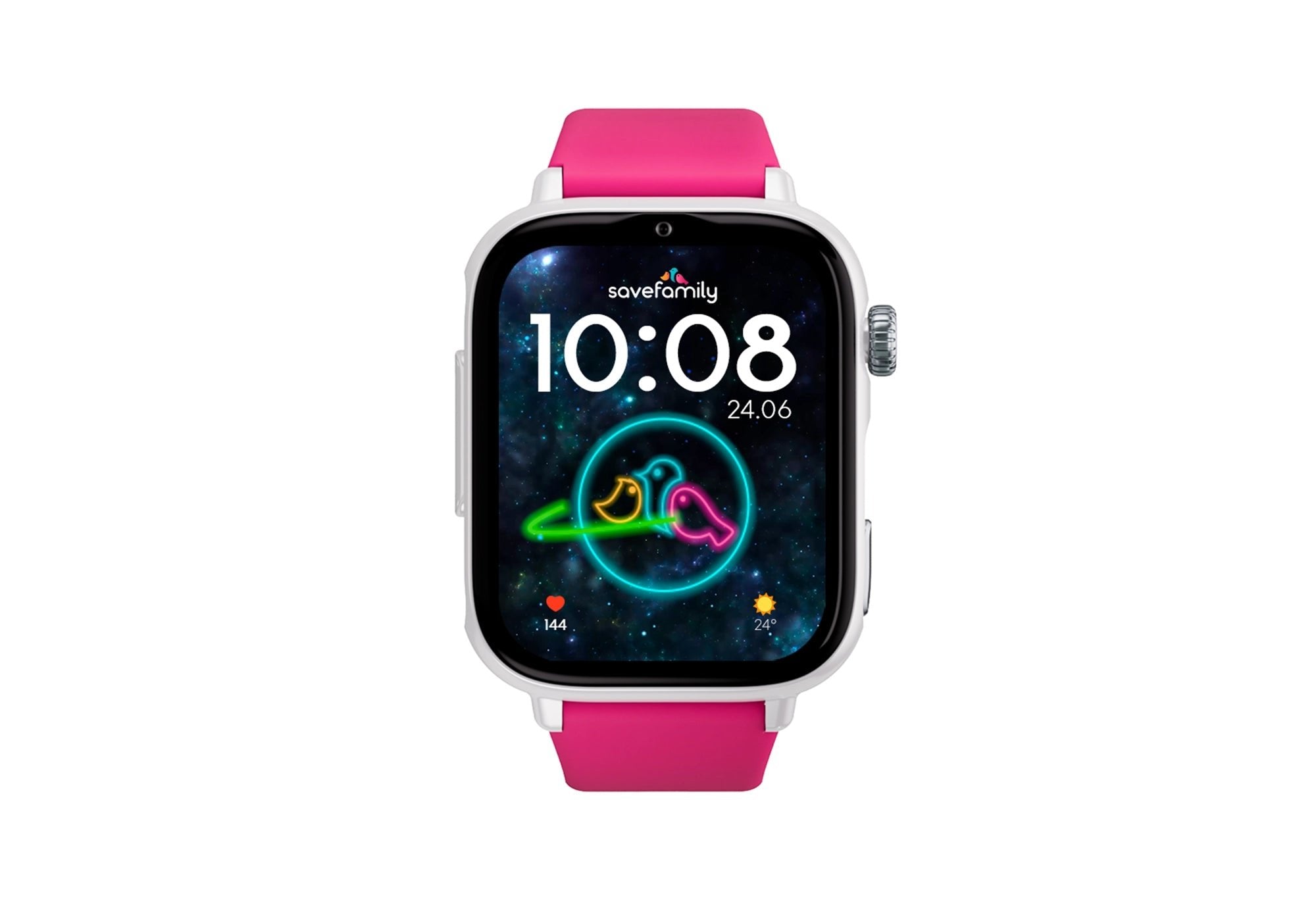 Savefamily Reloj Inteligente Infantil Savewatch Plus 2 - Pantalla Amoled - Carcasa Blanca - Correa Silicona Lollipop