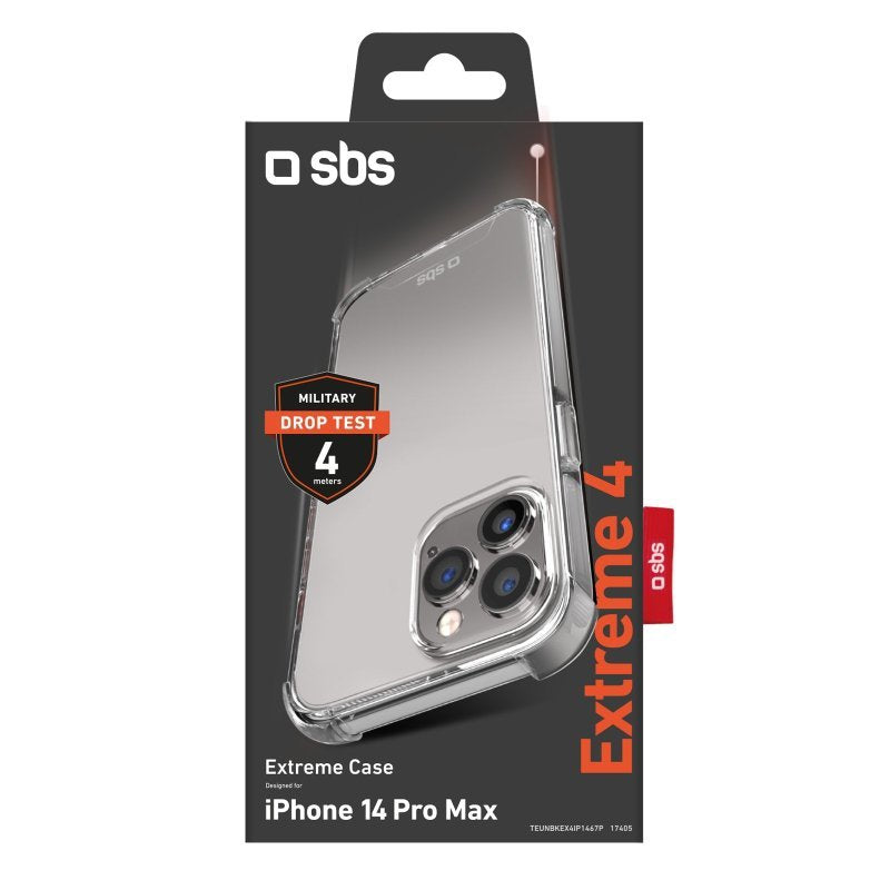 Funda Para Iphone 14 Pro Max   Sbs Extreme X4  (6.7") Transparente