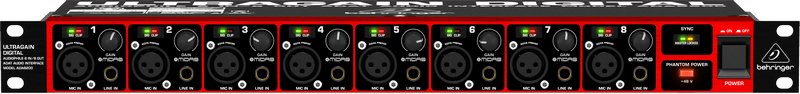 Behringer Ultragain Digital Ada8200 8 Canales 10 - 24000 Hz