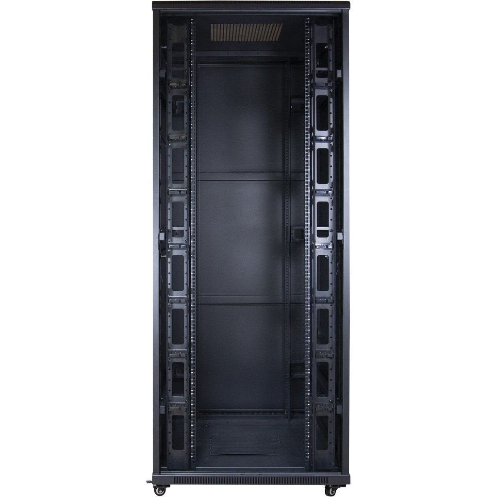 Inter-Tech 88887257 Armario Rack 42u Rack O Bastidor Independiente Negro, Armario It Negro, Rack O Bastidor Independiente, 42u, 800 Kg, Negro