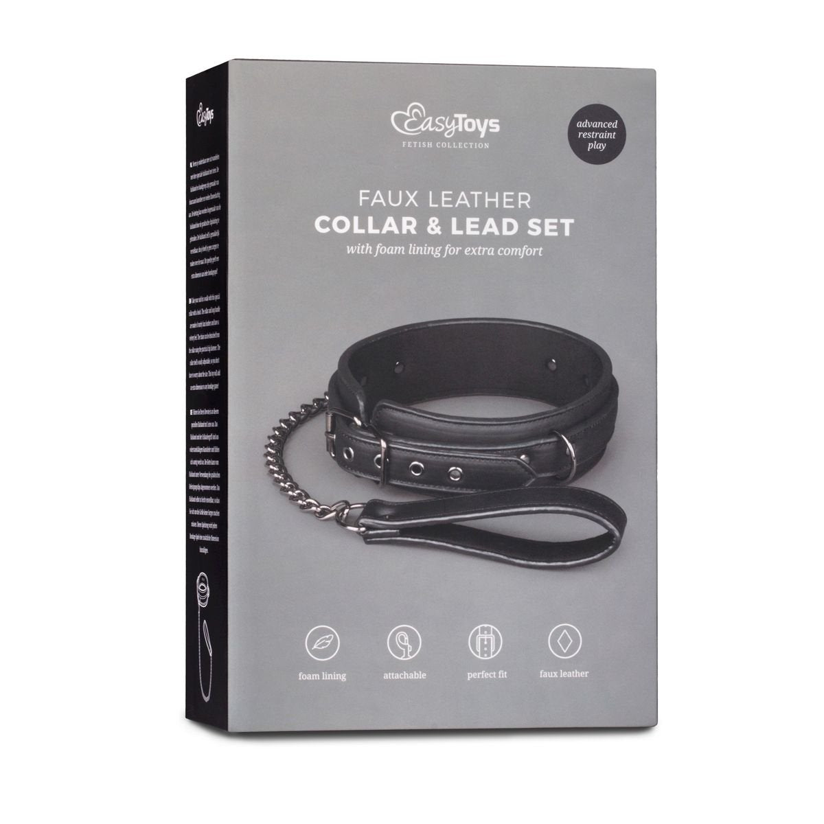 Collar Con Correa Negro