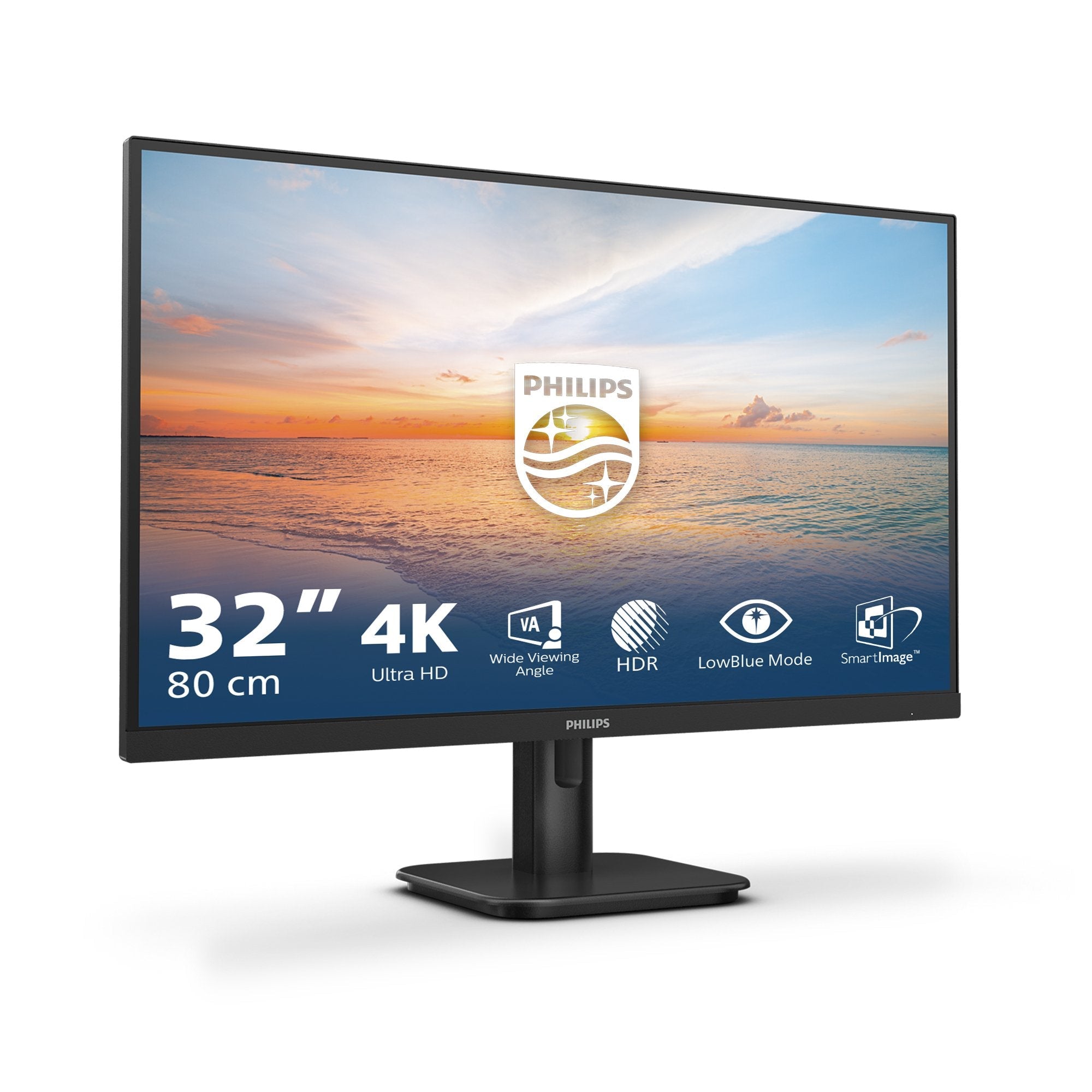 Monitor Philips 32e1n1800la 31.5" Adaptive Sync 3840x2160 Hdmi Dp Black