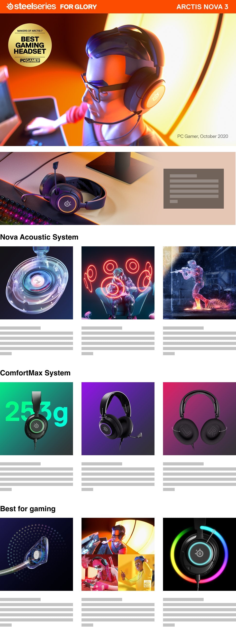 Auriculares Steelseries Arctis Nova 3 Diadema Usb Tipo C Negro