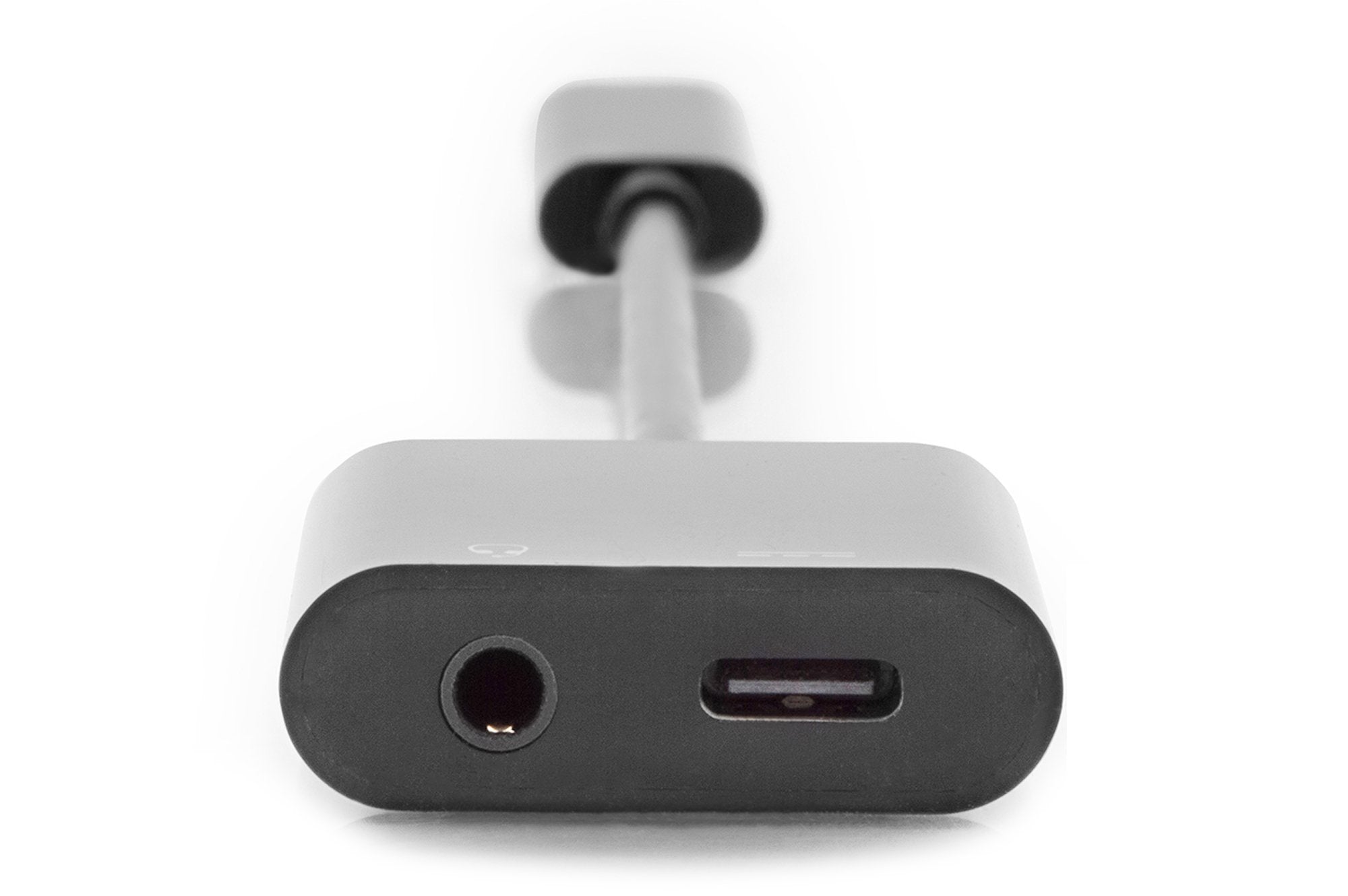Adaptador Digitus Usb Splitter Tipo C - 3.5mm Tipo C M/F/F 0.2m Gen2 5a 10gb