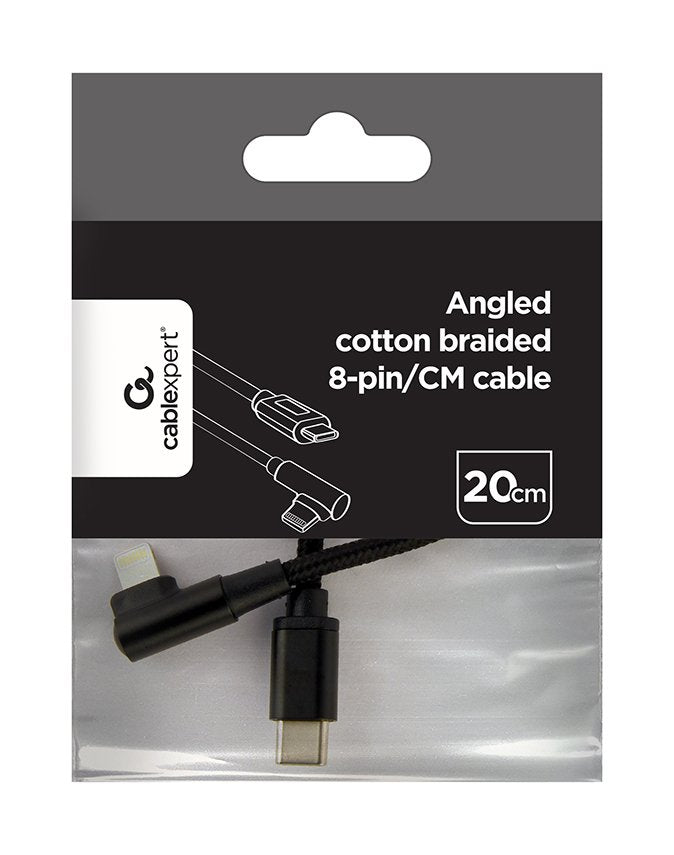 Cable Gembird Cc-Usb2-Cmlml-0.2m De Conector Lightning 0,2 M Negro