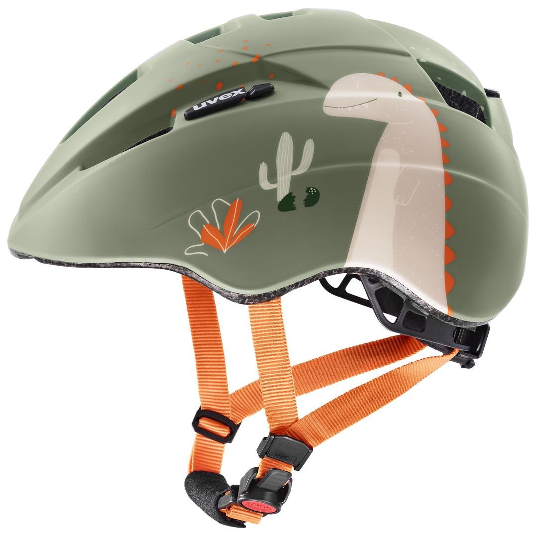 Casco De Ciclismo Infantil Uvex Kid 2 Cc, Talla 46-52 Cm, Color Verde Salvia.