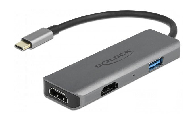 Delock Adaptador Usb Type-C Dual Hdmi Con 4k 60 Hz Y Puerto Usb