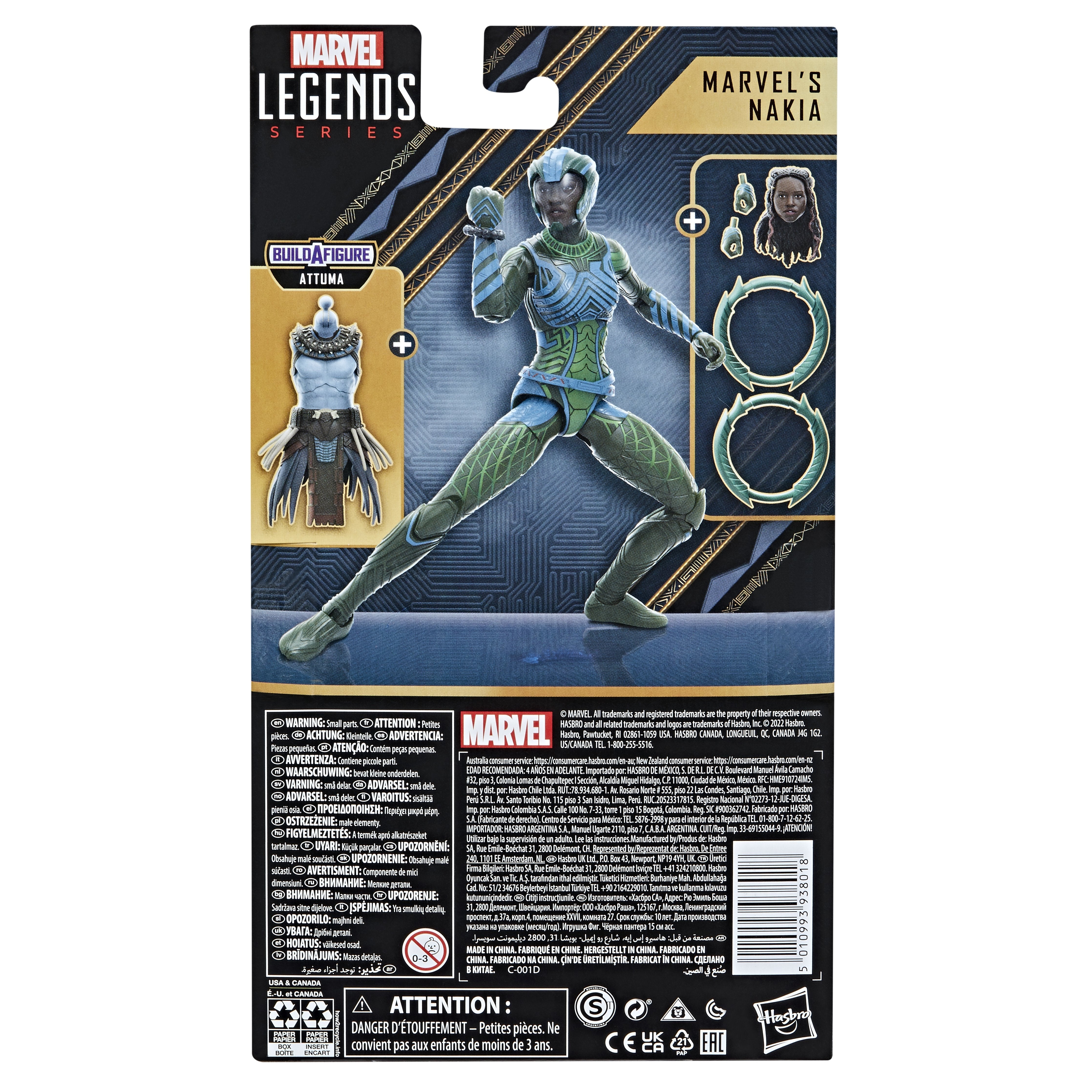 Figura Nakia 15 Cm Black Panther Wakanda Forever Marvel Legends F36765x0