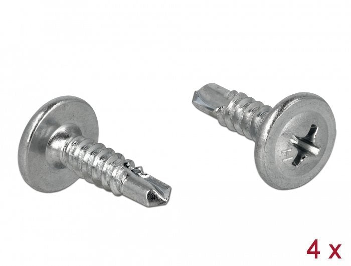 Delock Carril Din De Acero Inoxidable Con Tope Para Montaje En Pared