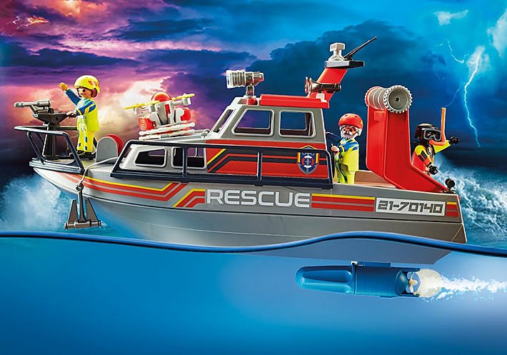 Playmobil 70140 City Action - Rescate En El Mar: Misión De Extinción De Incendios