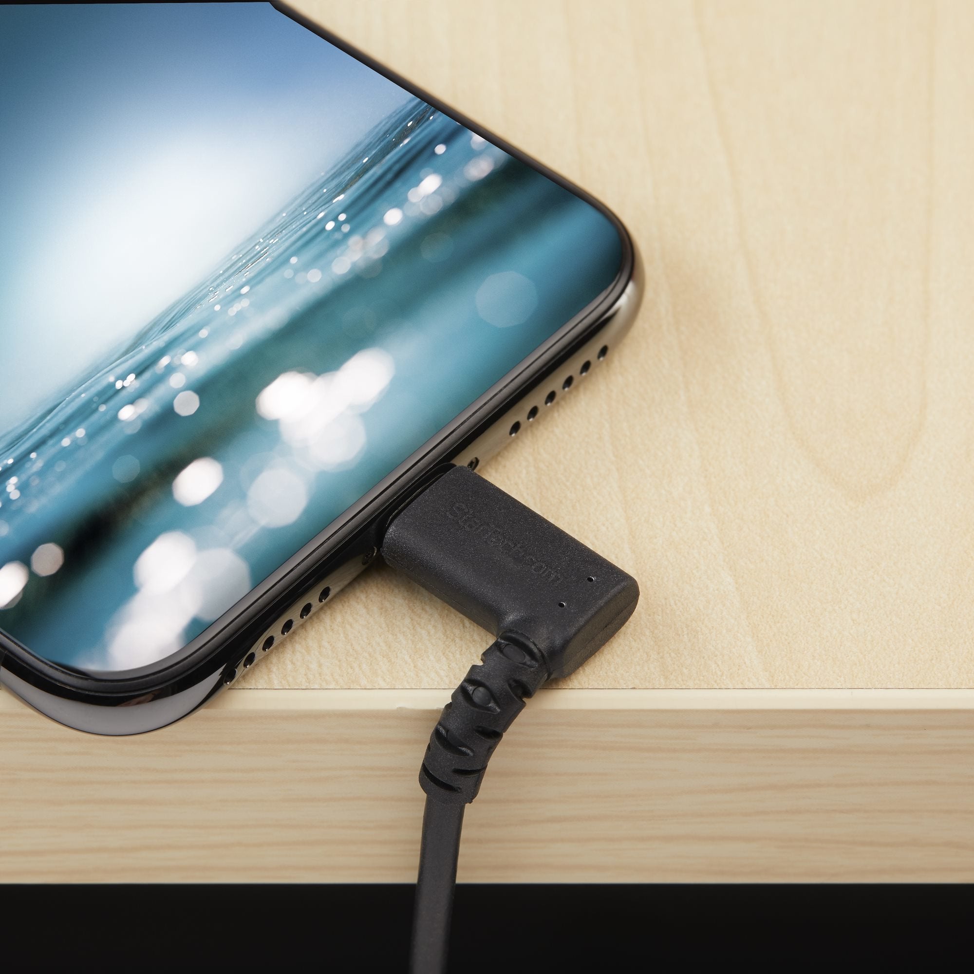 Startech.Com Cable De 1m Lightning A Usb En Ángulo Acodado - Certificado Mfi - Adaptador Usb A Lightning - Negro, 1 M, Lightning, Usb A, Macho, Macho, Negro