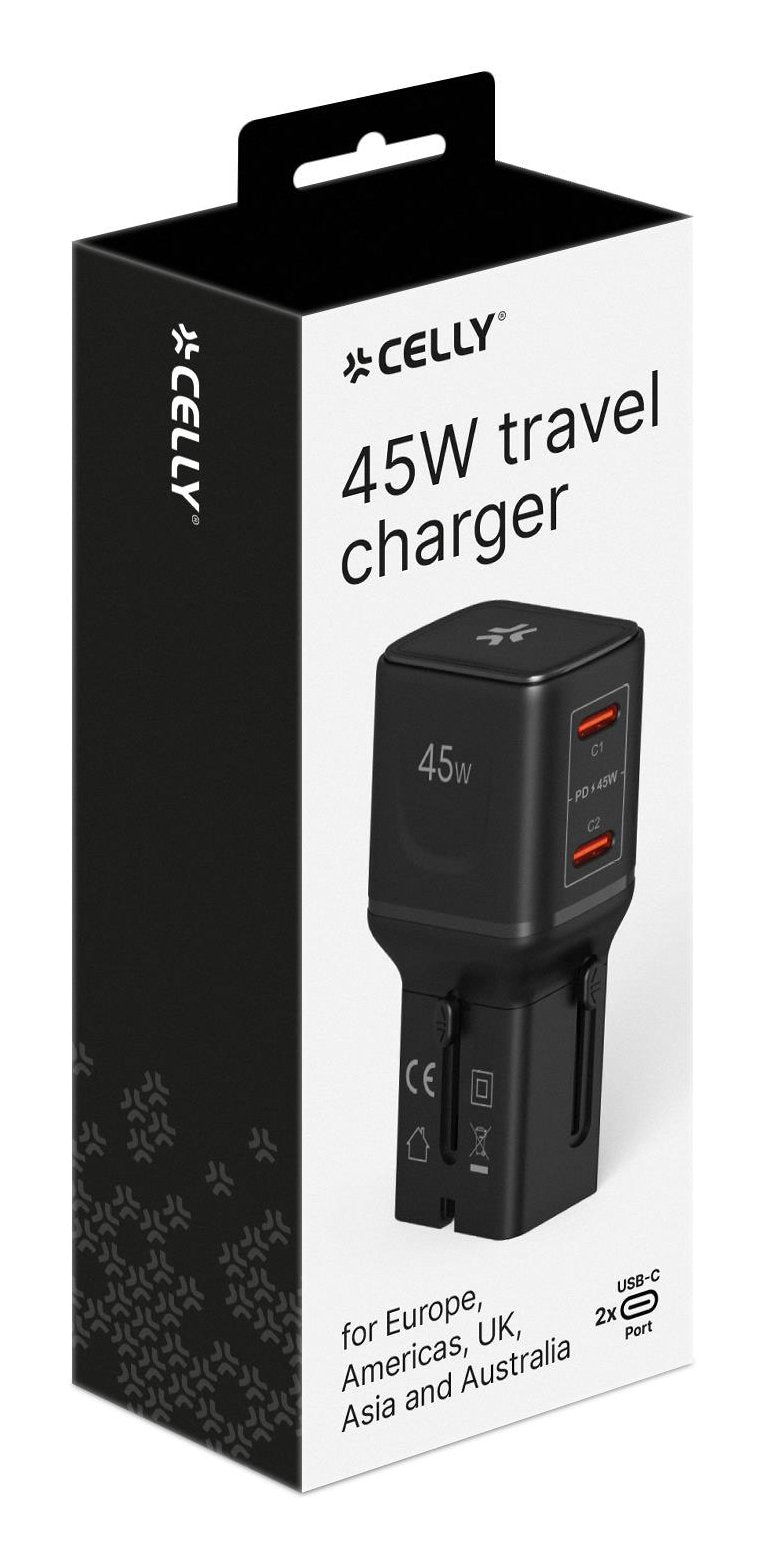 EAN 8021735224549 - Celly MULTIPLUGSL45W cargador de dispositivo móvil Auriculares, Smartphone, Tableta Negro Corriente alter imagen 8