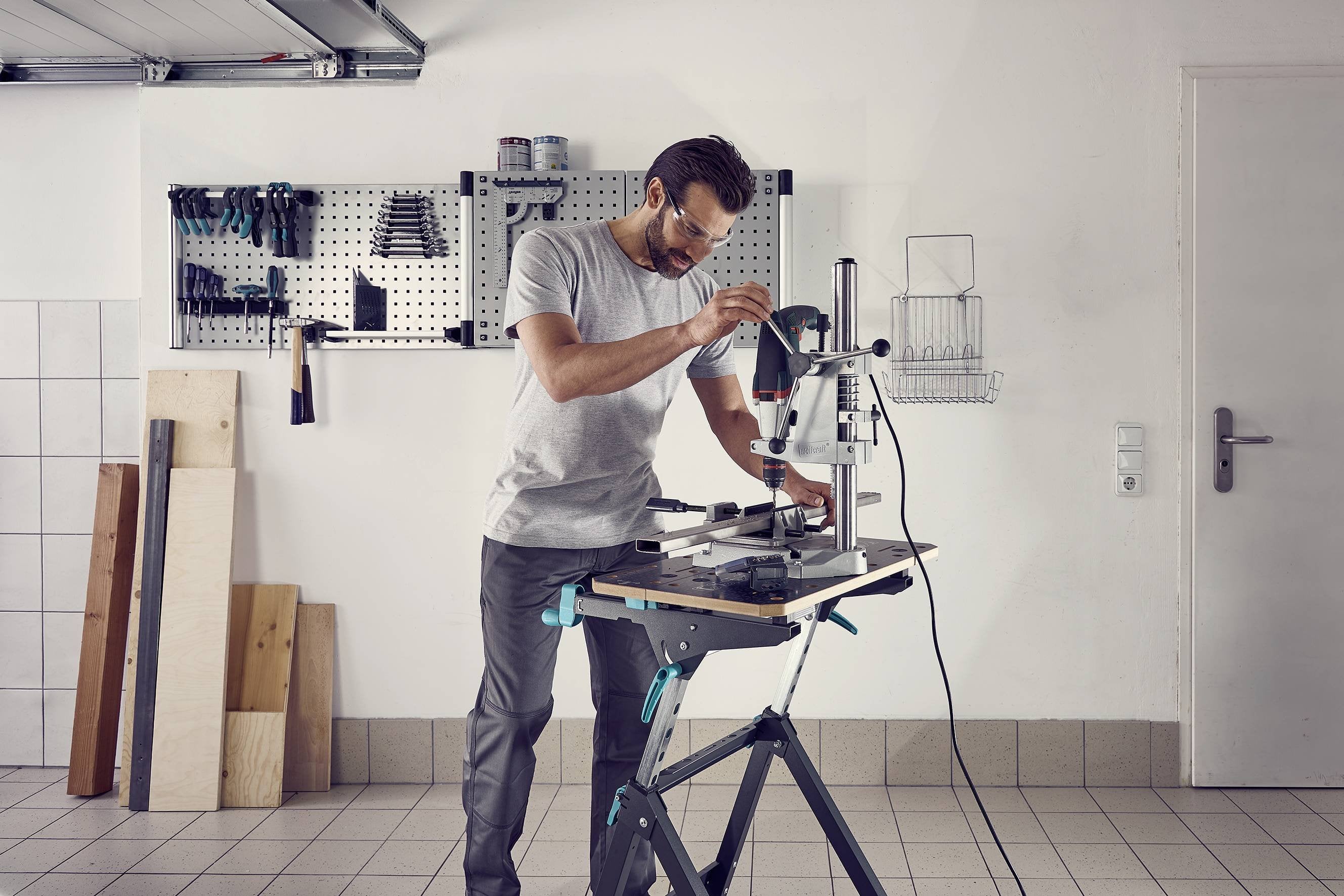 Mesa De Sujeción Y Banco Para Máquinas Master 750 Ergo 6871000 Wolfcraft