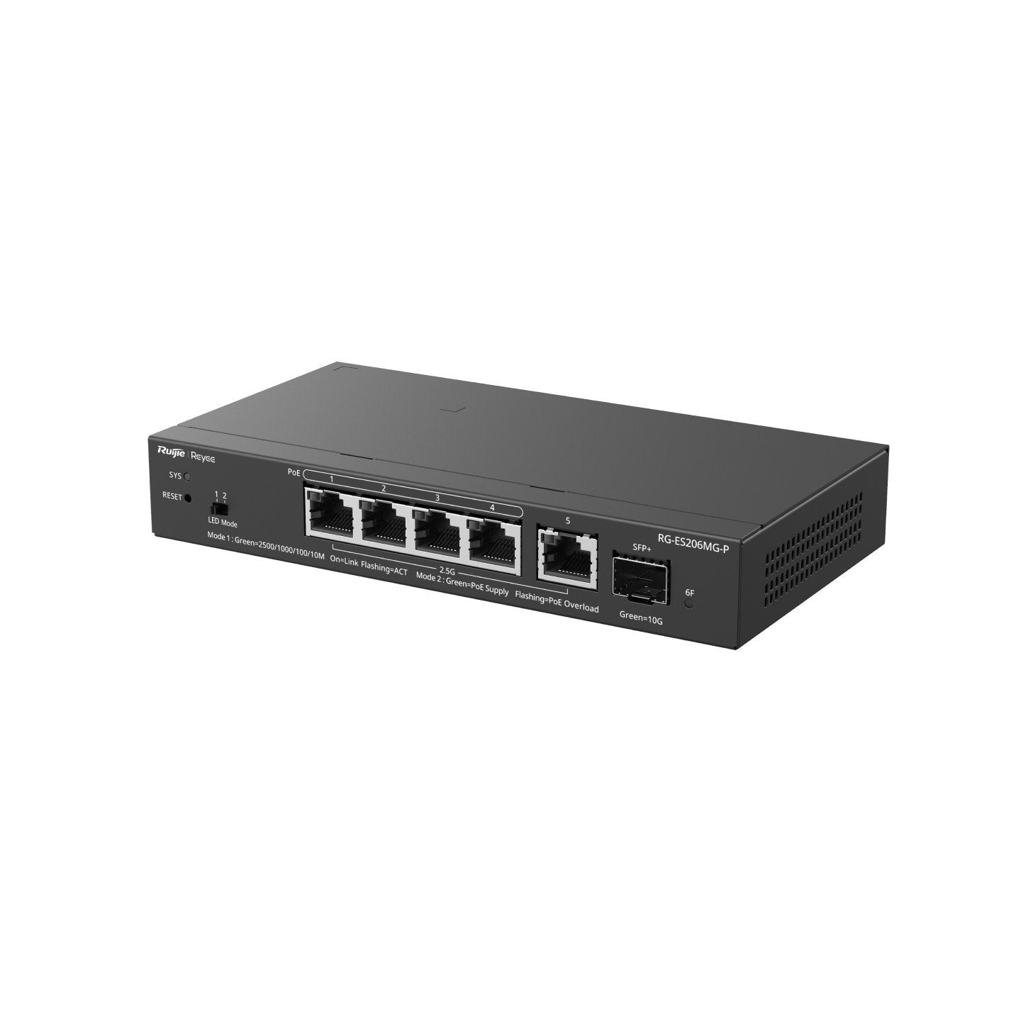 EAN 6976915003303 - Ruijie Networks RG-ES206MG-P switch Gestionado L2 2.5G Ethernet (100/1000/2500) Energía sobre Ethernet (P imagen 4