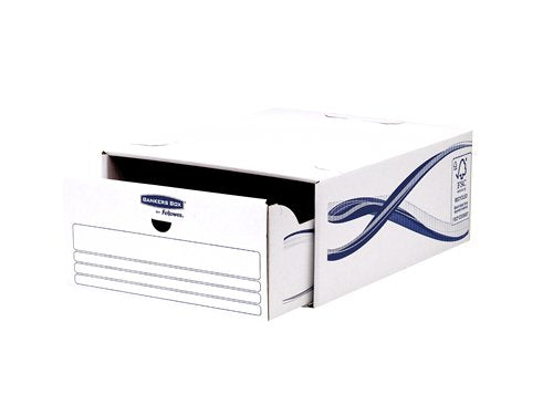 Fellowes Bankers Box Basic Pack De 5 Cajones Archivadores - Carton Reciclado Certificacion Fsc