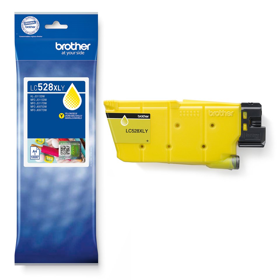 EAN 4977766842983 - Brother LC528XLY Yellow Ink Cartridge cartucho de tinta 1 pieza(s) Original Ultra High Yield Amarillo imagen 2