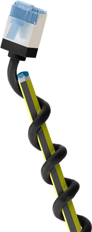 Goobay Cable Cat.6a Ultraflexible Delgado, U/Ftp Negro, 1 Metro, Conector Extracorto 74318