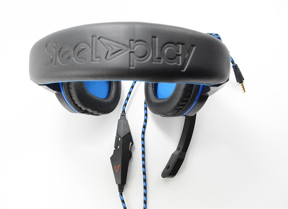 Auriculares Steelplay Hp41 Alámbrico Juego Negro, Azul