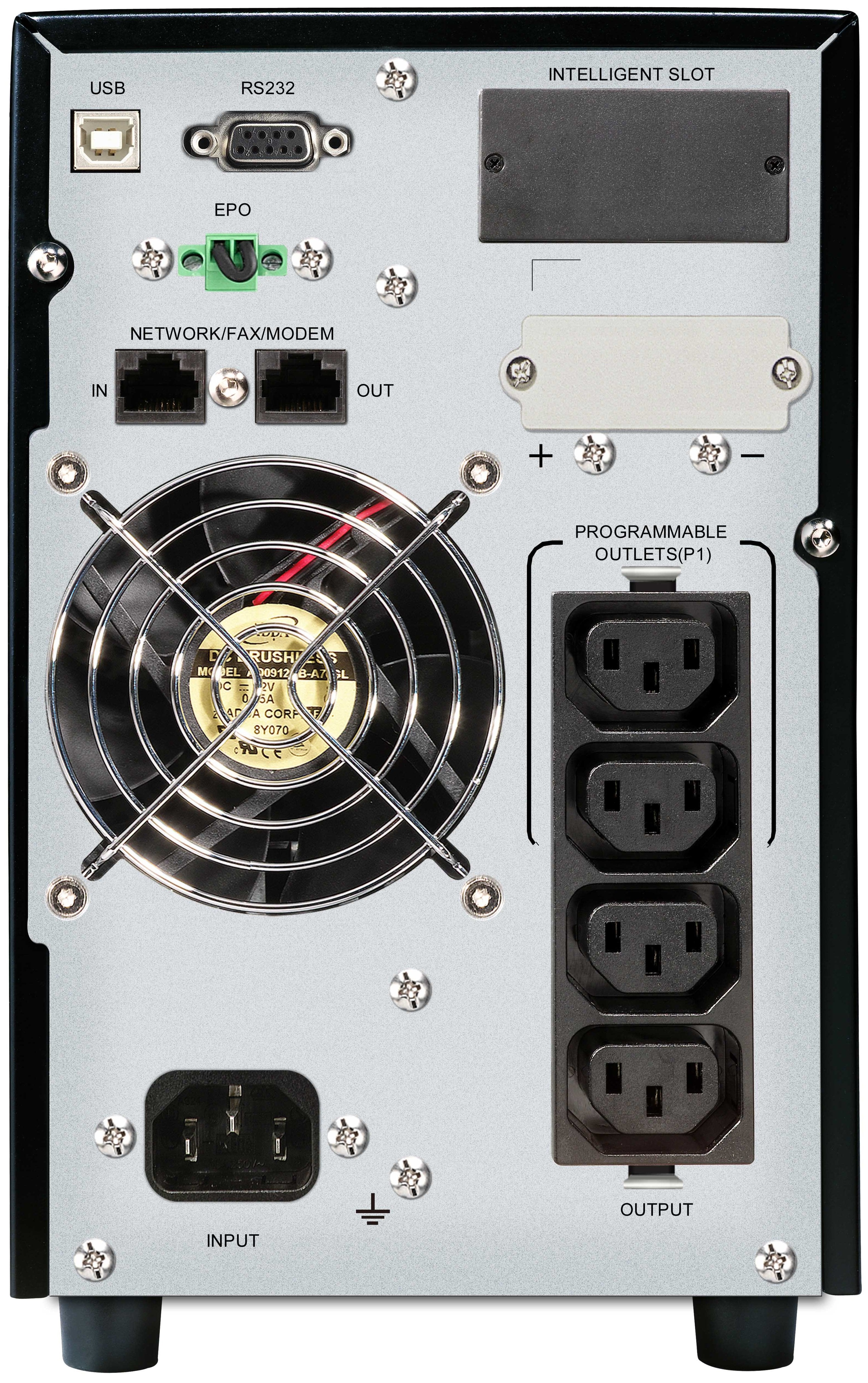 EAN 4260074979916 - PowerWalker VFI 1000 CG PF1 sistema de alimentación ininterrumpida (UPS) Doble conversión (en línea) 1 kV imagen 3