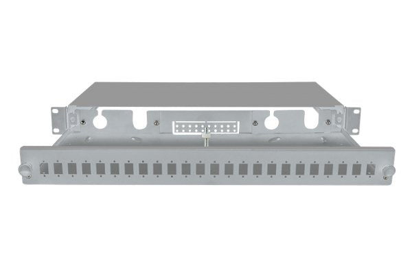 Logilink Fiber Optic Patch Panel 19" 1u, Sliding Type, Gris, Unloaded