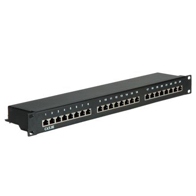 Value Cat.5e Patch Panel 24p, Stp, Black