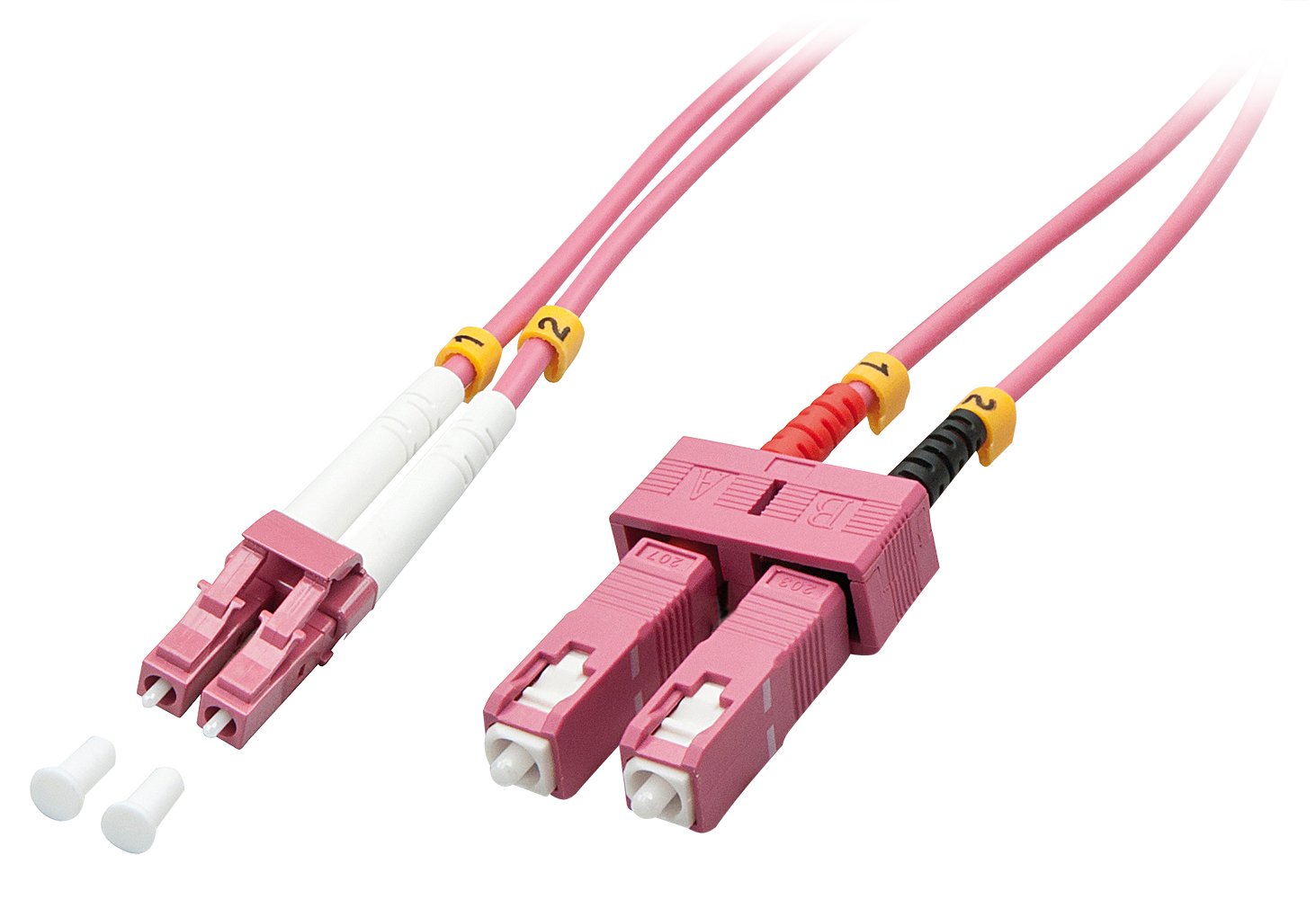 Cable Dúplex De Fibra Óptica Lindy Lc/Sc Om4 15m 50/125æm Multimodo