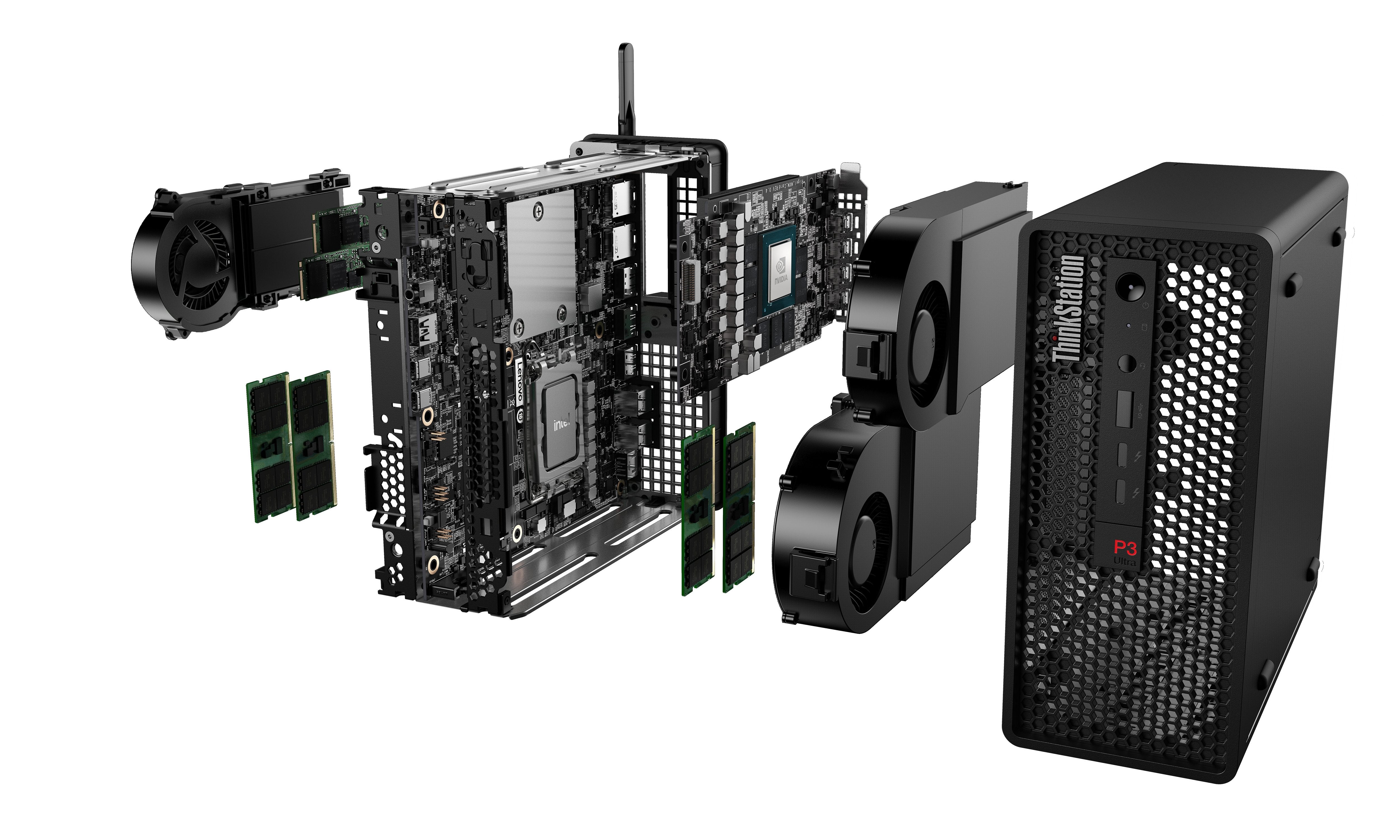 Pc Lenovo Thinkmation P3 Ultra I7-14700k 2x16 1tb A1000 W11p