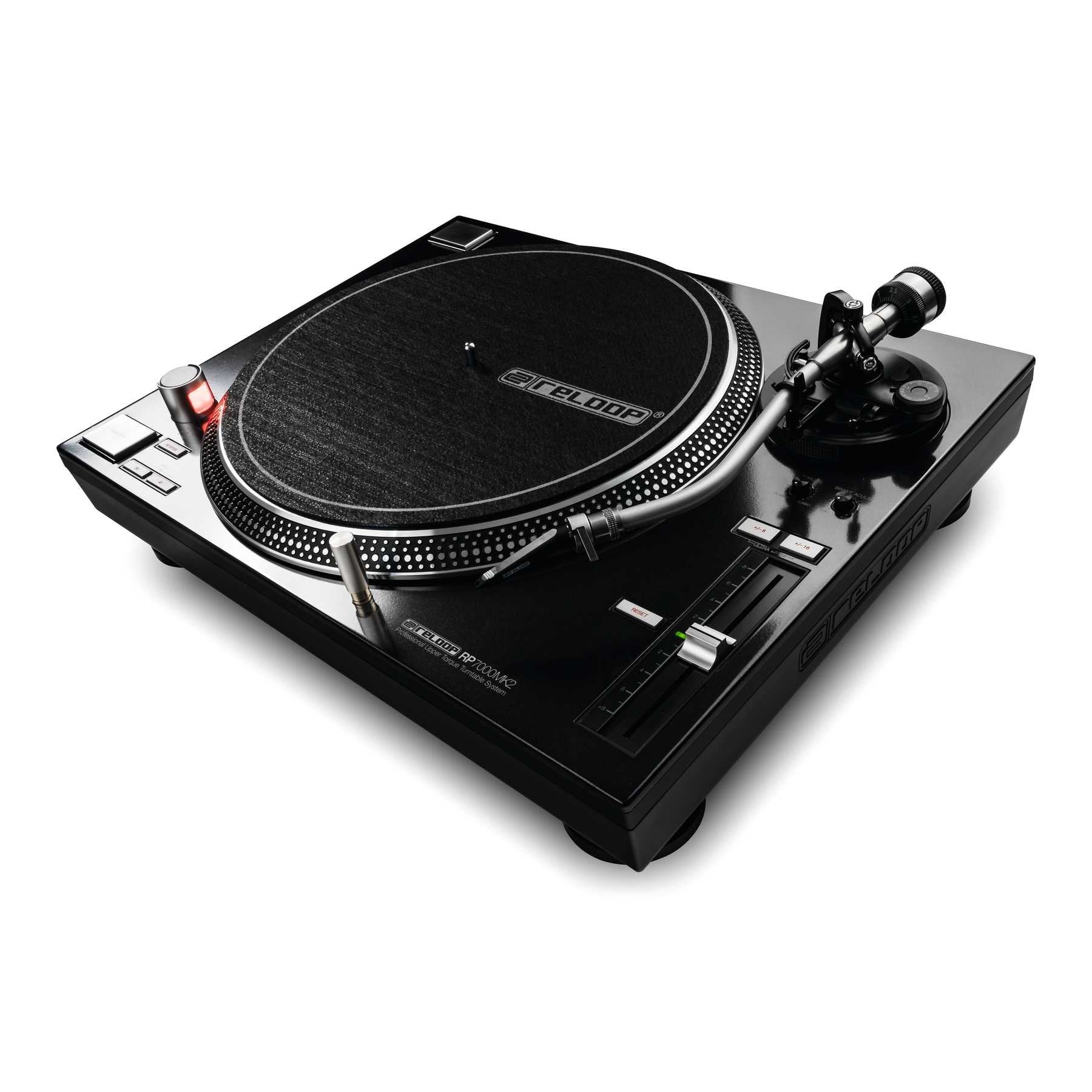 Tocadiscos Reloop Rp-7000 Mk2 - Plato Giratorio Para Dj, Negro