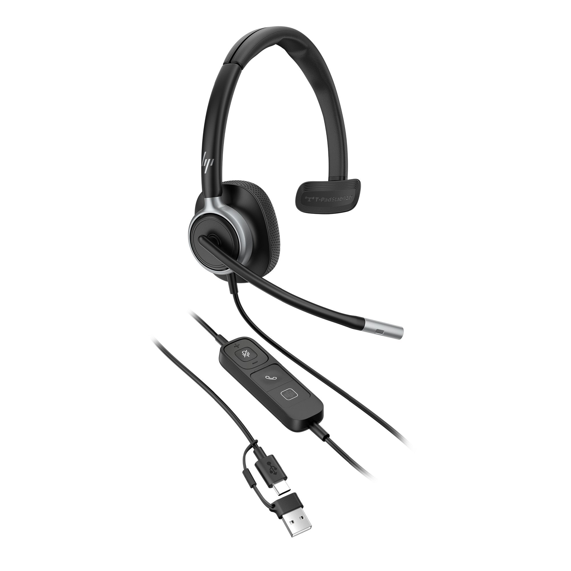 EAN 0199764365583 - HP Poly Mission 615 Monaural USB Wired Headset (Bulk) Alámbrico Diadema Oficina/Centro de llamadas USB Ty imagen 4