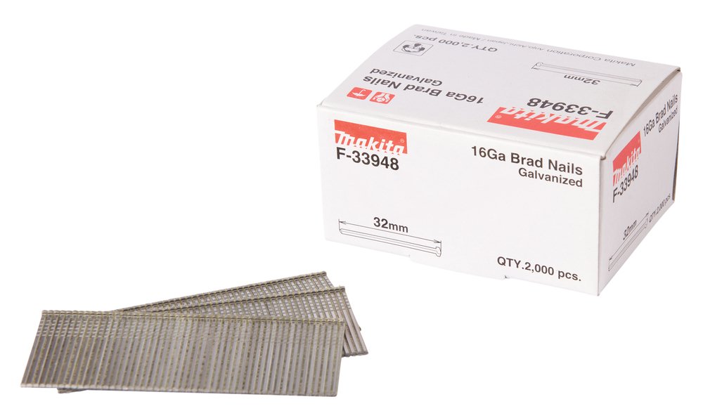 Makita Gauge Brad Nails 1,6x32mm F-33948  2000 Pcs.