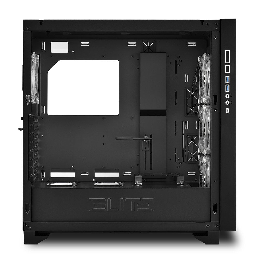 Caja Pc Sharkoon Elite Shark Ca300t Atx 2xusb3.0 Sin Fuente Negro