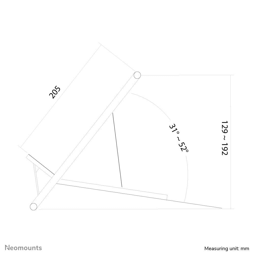 EAN 8717371442637 - Neomounts NSLS100 soporte para ordenador portátil Soporte articulado con bandeja para ordenador portátil  imagen 16