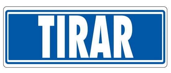 Archivo 2000 Señal "Tirar" 175x65 Pvc Gris