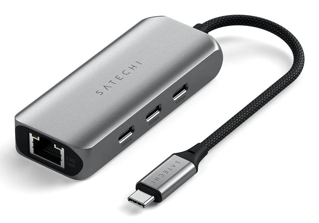 Satechi 4w1 Usb-C 3.2 Gen.2  3x Usb-C 3.2 Gen.2  1x Ethernet 2.5 Gb
