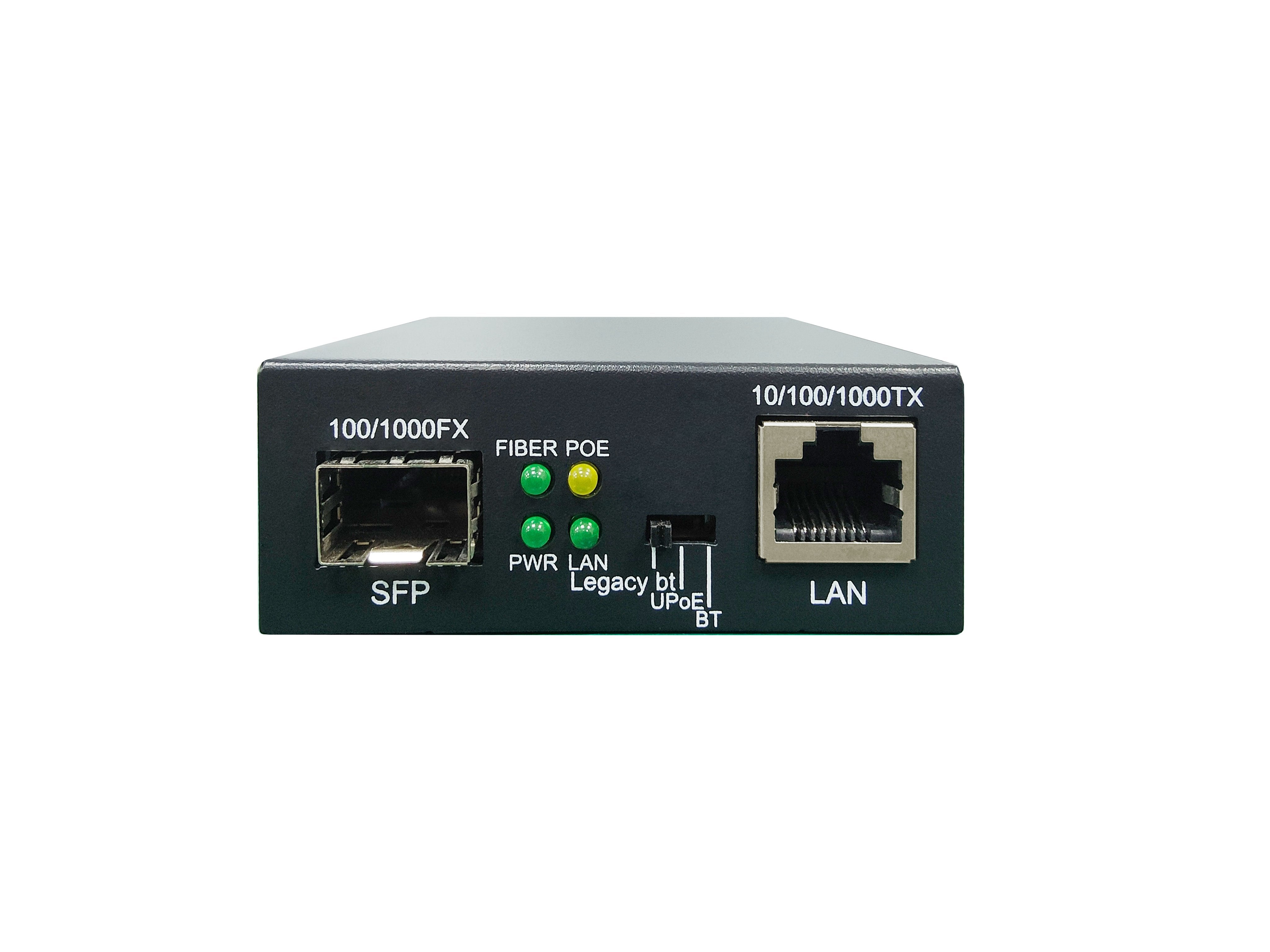 Levelone Convertidor Gvt-2016 10 100 1000t>Rj45 To Sfp 90w Sw