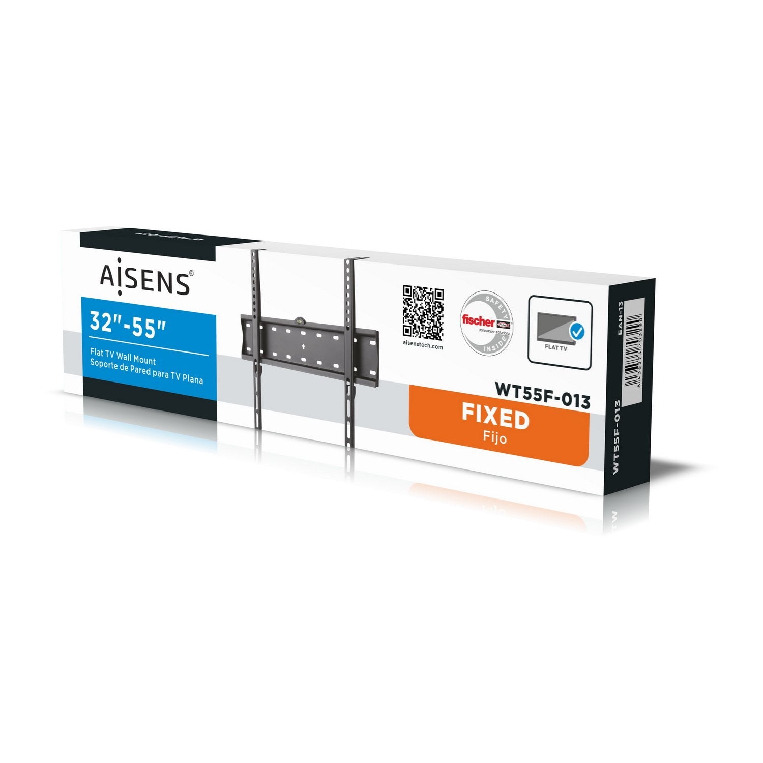 Aisens Soporte Tv Monitor Eco Ultra Delgado 40kg De 32-55 Negro Wt55f-013