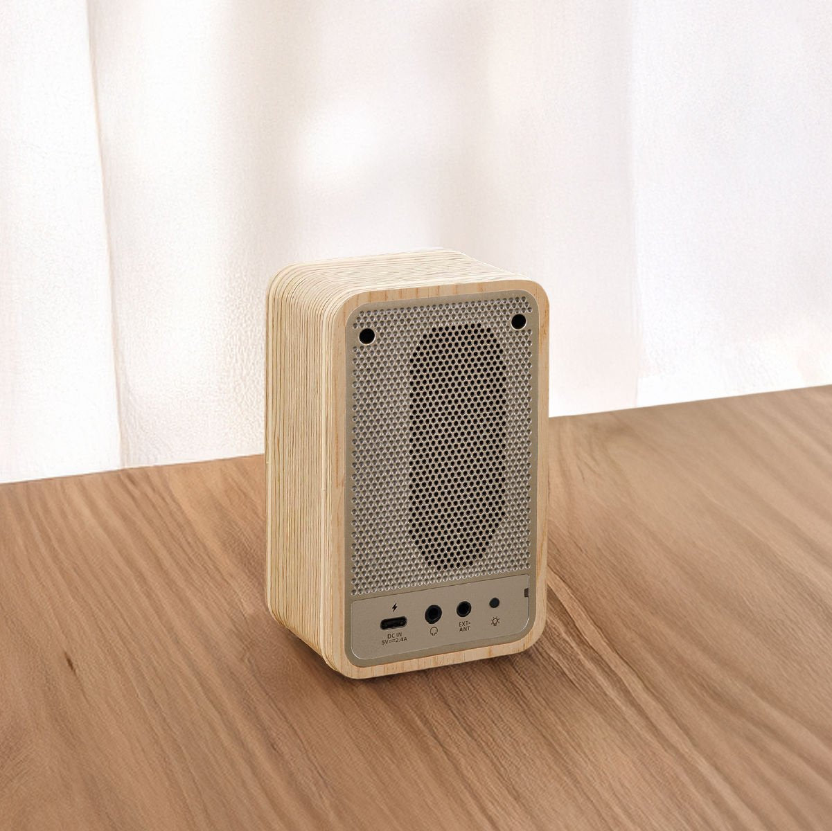 Sangean Wr-9 Fresno Blanco Radio Analógica De Madera Con Am Fm Bluetooth